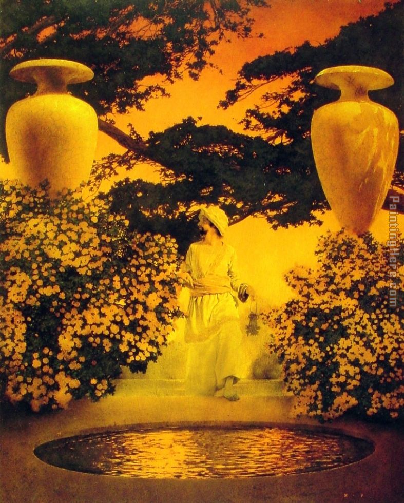 Maxfield Parrish Agib in the Enchanted Palace